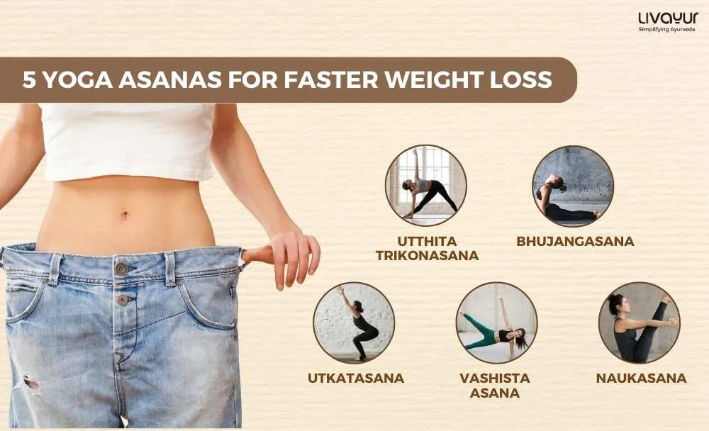 5 Yoga Asanas for Faster Weight Loss