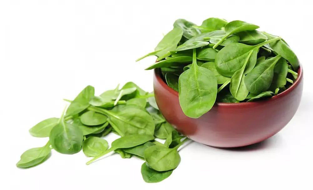 spinach - potassium rich food