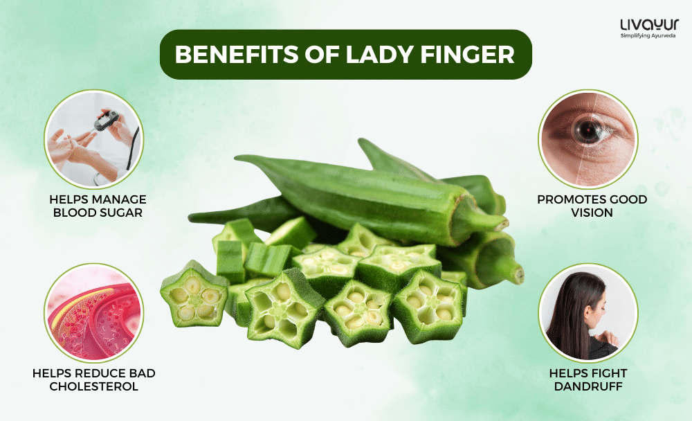 lady finger benefits - livayur