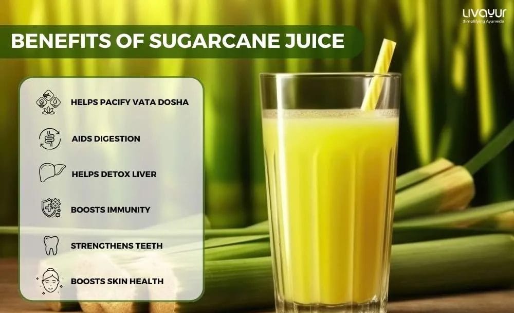benefits of drinking sugarcane juice